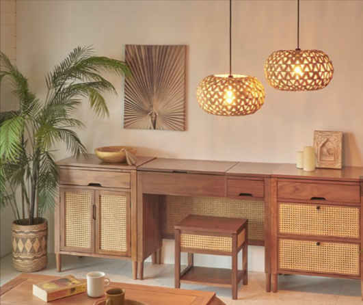 天然素材のウォーターヒヤシンスで編まれたアジアンペンダントランプシェード-51372--01-31-2026_04_12_PM (1)