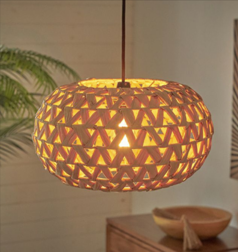 天然素材のウォーターヒヤシンスで編まれたアジアンペンダントランプシェード-51372--01-31-2026_04_12_PM